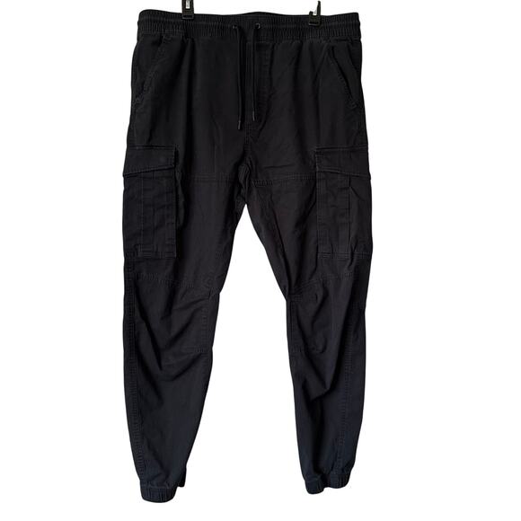 H&M Other - H&M🌿Men’s Black Cargo Jogger Pants Size XL Slim Fit, Elastic Waist Multi-Pocket